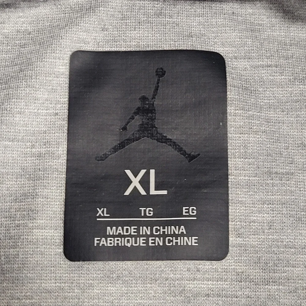 Nike Air Jordan 23 Lux S/S Heather Grey Raglan Top (834547-050) Men's Sz X-Large